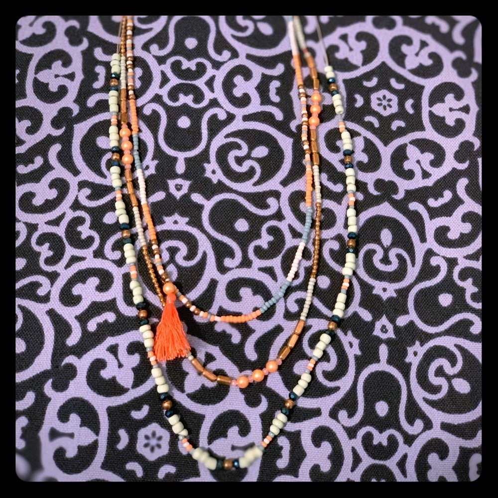 ❗️New Bead and Tassel Necklace